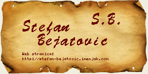 Stefan Bejatović vizit kartica
